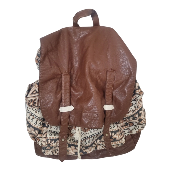 Billabong Handbags - Billabong Eagle Print Vintage Backpack
